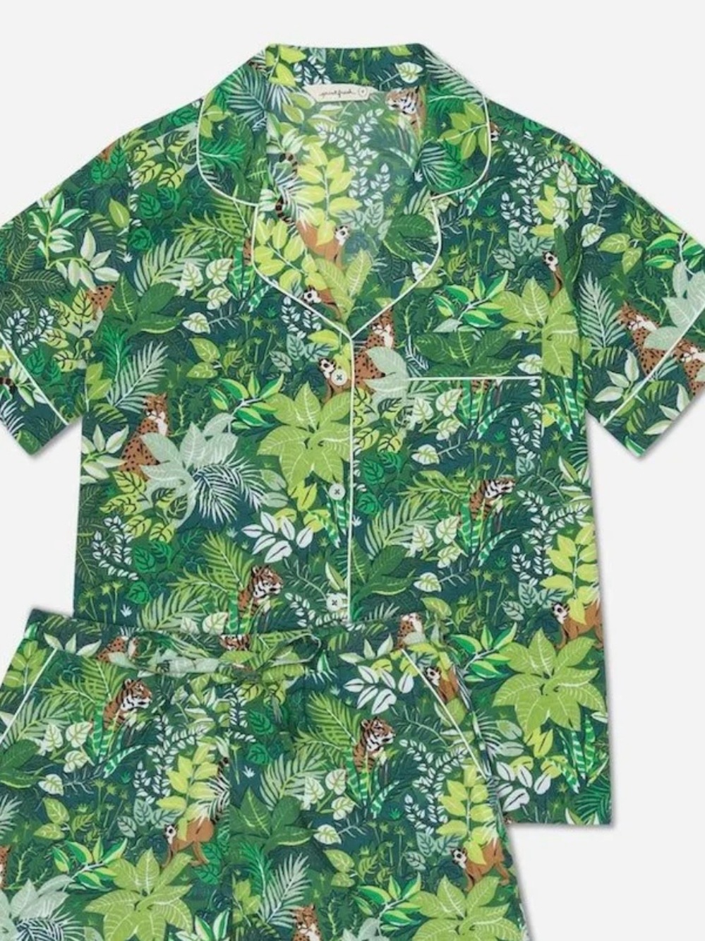 Printfresh Jungle oasis‎ animal print PJ top X-Small